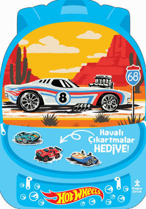 Hot Wheels - Parıltılı Tatil Çantam Etkinlik ve Boyama Kitabı resmi