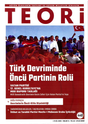 Teori Dergisi -Eylül-2026 resmi