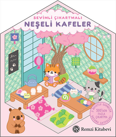 Sevimli Çıkartmalı - Neşeli Kafeler resmi