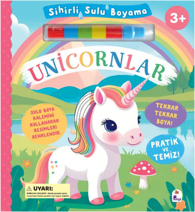 Sihirli Sulu Boyama - Unicornlar resmi