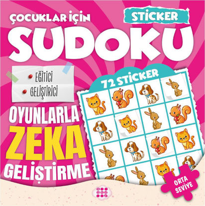 ÇOCUKLAR İÇİN SUDOKU - ORTA SEVİYE *KIRMIZI* resmi