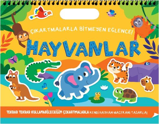 Çıkartmalarla Bitmeyen Eğlence - Hayvanlar resmi