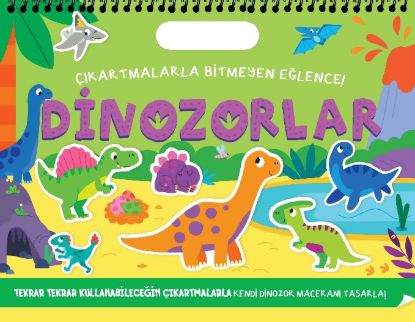 Çıkartmalarla Bitmeyen Eğlence - Dinozorlar resmi
