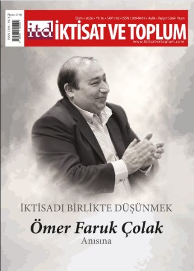 İktisat Ve Toplum- Ekim 2026 Sayı-192 resmi