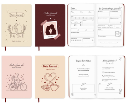 Date Journal A5 96 Yaprak Ciltli resmi