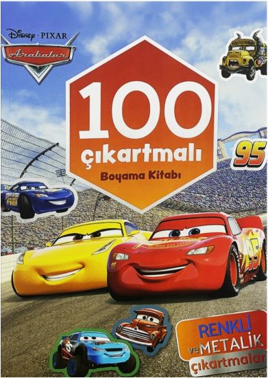 Disney Arabalar - 100 Çıkartmalı Boyama Kitabı resmi