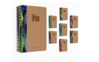 Grove Spiralli Sert Kapak Defter 16x16 100 Yaprak Çizgili resmi