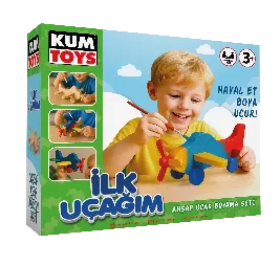 İlk Uçağım Ahşap Boyama resmi